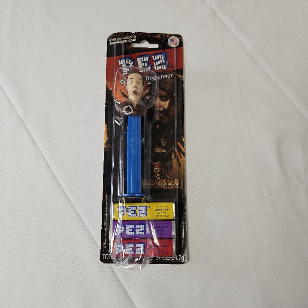 Disney Pirates of the Caribbean Will Turner PEZ Dispenser New on‎ Card